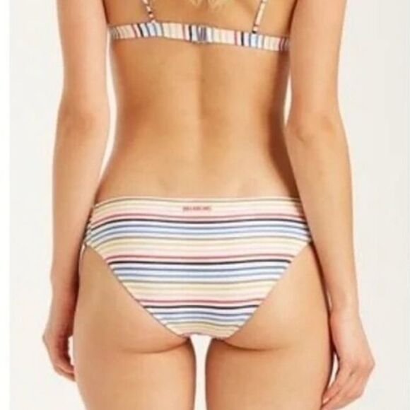 Billabong Gimme Sun Lowrider Bikini Bottom Size M Multicolor Stripe - Picture 3 of 8